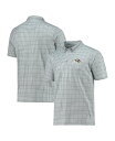 【送料無料】 アンティグア メンズ ポロシャツ トップス Men's Gray Black Baltimore Ravens Deliver Button-Do...
