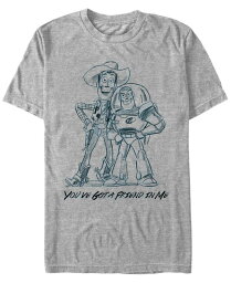 【送料無料】 フィフスサン メンズ Tシャツ トップス Disney Pixar Men's Toy Story Woody and Buzz You Gotta Friend Sketch Short Sleeve T-Shirt Athletic H