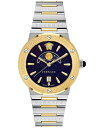 yz FT[` fB[X rv ANZT[ Women's Swiss Greca Logo Two-Tone Stainless Steel Bracelet Watch 38mm Two Tone