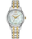 yz V`Y fB[X rv ANZT[ Eco-Drive Women's Classic Two-Tone Stainless Steel Bracelet Watch 31mm Silver-tone