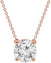 【送料無料】 バッジェリーミシュカ レディース ネックレス・チョーカー・ペンダントトップ アクセサリー Certified Lab Grown Diamond Solitaire 18" Pendant Necklace (3 ct. t.w.) in 14k Gold Rose Gold