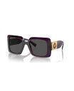 【送料無料】 ヴェルサーチ レディース サングラス・アイウェア アクセサリー Women's Sunglasses VE4405 Transparent Pur...