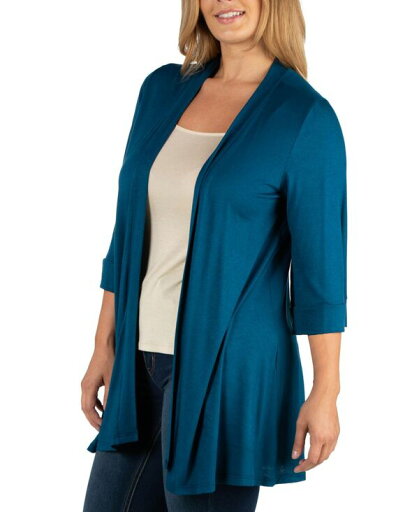 【送料無料】 24セブンコンフォート レディース ニット・セーター カーディガン アウター Open Front Elbow Length Sleeve Plus Size Cardigan Navy 【送料無料】 24セブンコンフォート レディース ニット・セーター カーディガン アウター Open Front Elbow Length Sleeve Plus Size Cardigan Navy