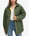 yz JoNC fB[X WPbgEu] AE^[ Women's Reversible Quilted Barn Jacket Golden Rod/thyme