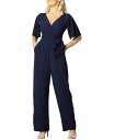 【送料無料】 キヨナ レディース ジャンプスーツ トップス Women's Charisma Crepe Wide-Leg Jumpsuit Nouveau navy