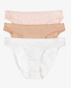 【送料無料】 オンゴッサメール レディース パンツ アンダーウェア Women's Cotton Hip Bikini Panty Pack of 3 1402...