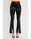【送料無料】 グレー ラブ レディース レギンス ボトムス Women's Slit Detail Leggings Black