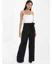 yz NCY fB[X WvX[c gbvX Women's 2-in-1 Palazzo Jumpsuit Black & Cream