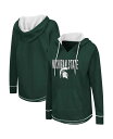 yz RVA fB[X p[J[EXEFbg t[fB[ AE^[ Women's Green Michigan State Spartans Tunic Pullover Hoodie Green