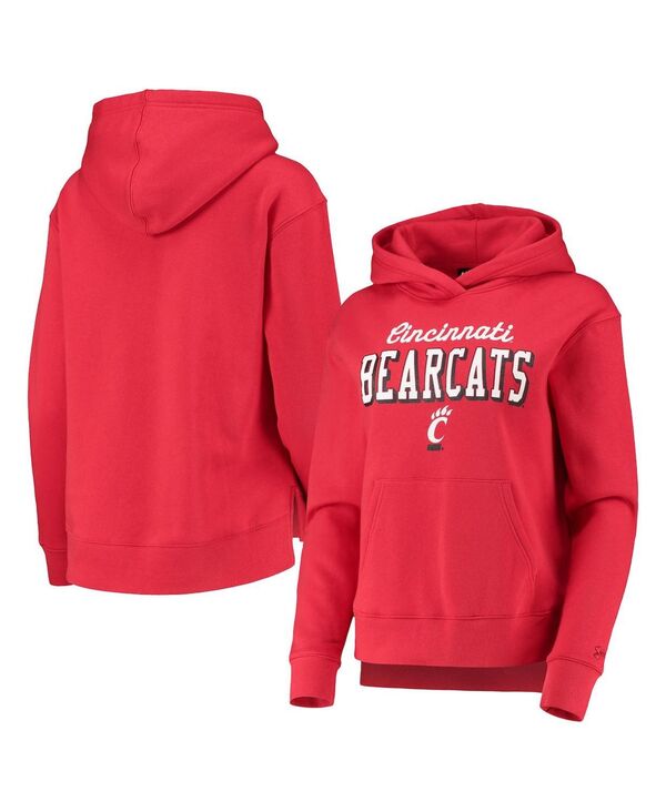 ̵ ޡ ǥ ѡå աǥ  Women's Red Cincinnati Bearcats Cincy All Day Fleece Pullover Hoodie Red