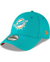 【送料無料】 ニューエラ メンズ 帽子 アクセサリー Men 039 s Aqua Miami Dolphins 9FORTY The League Adjustable Hat Aqua