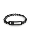 yz JoNC Y uXbgEoOEANbg ANZT[ Men's Black Stainless Steel Bracelet Black