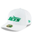 【送料無料】 ニューエラ メンズ 帽子 アクセサリー Men's White New York Jets Throwback Logo Omaha Low Profile 59FIFTY Fitted Hat White