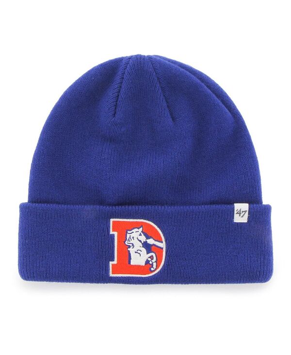 【送料無料】 47ブランド メンズ 帽子 アクセサリー Men's Royal Denver Broncos Legacy Cuffed Knit Hat Royal