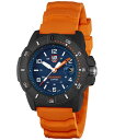 yz ~mbNX Y rv ANZT[ Men's Swiss Navy Seal Magnifying Glass Dive Orange Rubber Strap Watch 45mm No Color