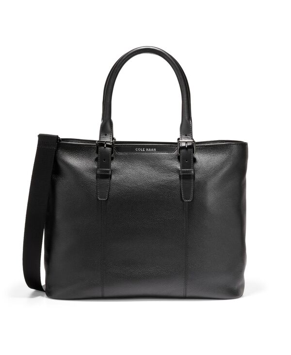 【送料無料】 コールハーン メンズ トートバッグ バッグ Men's Leather Triboro Tote Bag Black