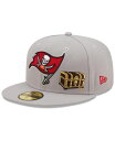  ニューエラ メンズ 帽子 アクセサリー Men's Gray Tampa Bay Buccaneers City Describe 59FIFTY Fitted Hat Gray