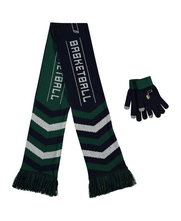 【送料無料】 フォコ メンズ マフラー・ストール・スカーフ アクセサリー Men's and Women's Navy Utah Jazz Glove and Scarf Combo Set Navy