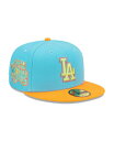  ニューエラ メンズ 帽子 アクセサリー Men's Blue, Orange Los Angeles Dodgers 1978 World Series Vice Highlighter 59FIFTY Fitted Hat Blue, Orange