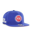 【送料無料】 47ブランド メンズ 帽子 アクセサリー Men 039 s Blue Detroit Pistons Sure Shot Captain Snapback Hat Blue