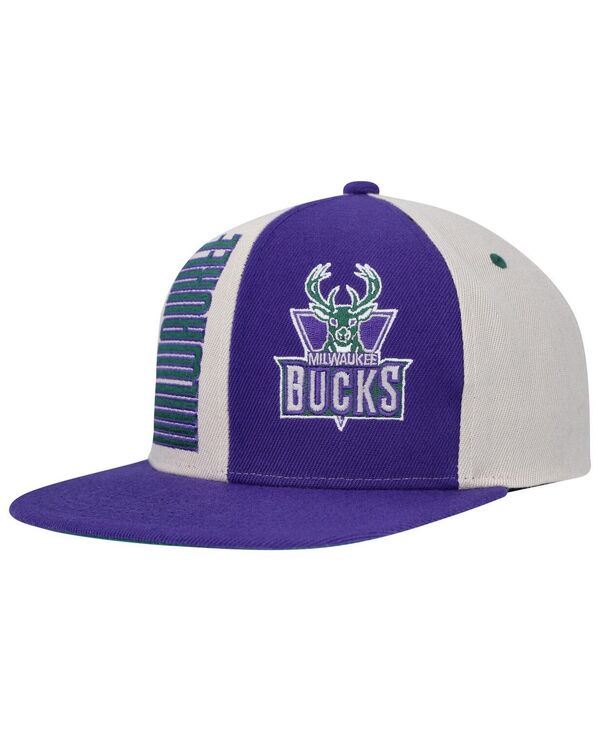 ミッチェル＆ネス 【送料無料】 ミッチェル&ネス メンズ 帽子 アクセサリー Men's Cream Milwaukee Bucks Hardwood Classics Pop Snapback Hat Cream