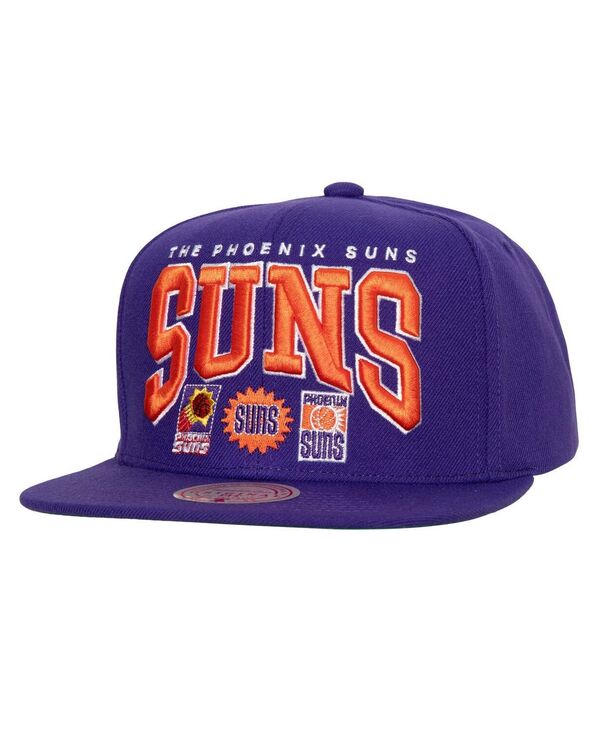 ミッチェル＆ネス 【送料無料】 ミッチェル&ネス メンズ 帽子 アクセサリー Men's Purple Phoenix Suns Champ Stack Snapback Hat Purple