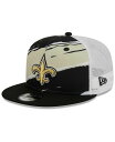 【送料無料】 ニューエラ メンズ 帽子 アクセサリー Men's Black New Orleans Saints Tear Trucker 9FIFTY Snapback Hat Black