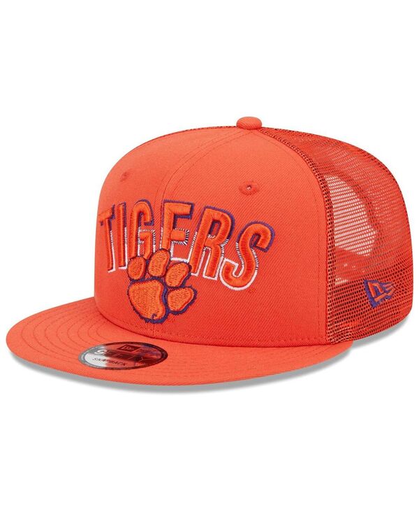 【送料無料】 ニューエラ メンズ 帽子 アクセサリー Men's Orange Clemson Tigers Grade Trucker 9FIFTY Snapback Hat Orange