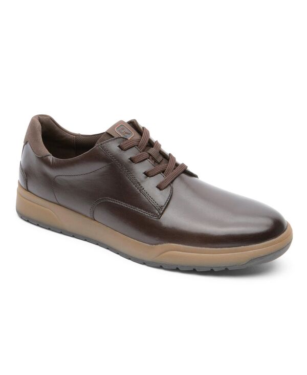 【送料無料】 ロックポート メンズ スニーカー シューズ Men's Bronson Plain Toe Lace Up Shoes Dark Brown Lea