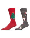 【送料無料】 メモイ メンズ 靴下 アンダーウェア Men's Christmas Holiday Pair Novelty Socks, Pack of 2 ...
