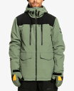 【送料無料】 クイックシルバー メンズ ジャケット・ブルゾン アウター Men's Snow Fairbanks Hooded Jacket Laurel Wreath