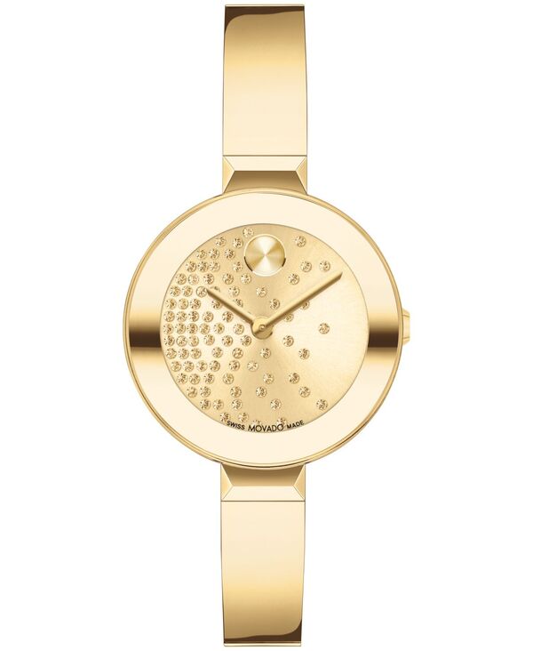 モバド 【送料無料】 モバド レディース 腕時計 アクセサリー Women's Bold Bangles Swiss Quartz Ionic Plated Light Gold-Tone 2 Steel Watch 28mm Gold-Tone