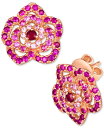 【送料無料】 ル ヴァン レディース ピアス・イヤリング アクセサリー Passion Ruby (1/8 ct. t.w.) & Bubble Gum Pin...