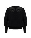 【送料無料】 ノクチューン レディース ニット・セーター アウター Women's Embroidered Sweater Black