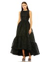 【送料無料】 マックダガル レディース ワンピース トップス Women's Sleeveless Full High Low Brocade Gown Bla...