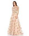【送料無料】 マックダガル レディース ワンピース トップス Women's Embellished Illusion Neck and Sleeves A L...