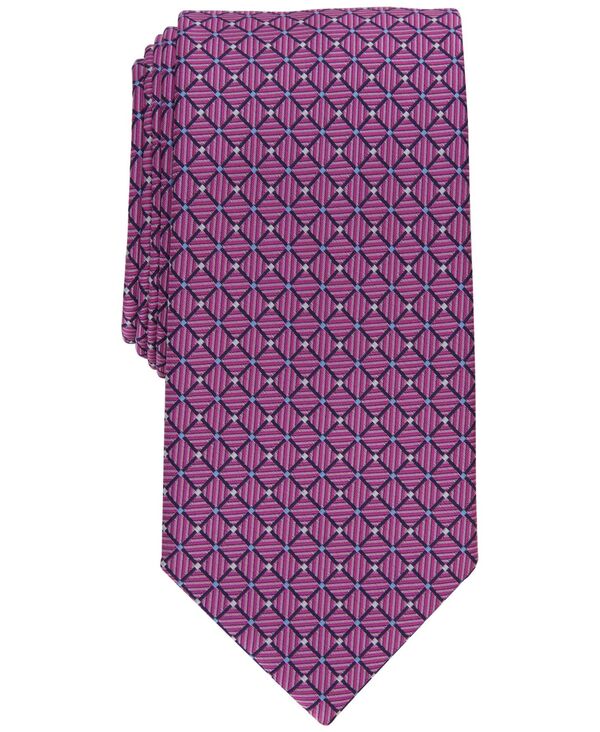 yz Nu[ Y lN^C ANZT[ Men's Kaur Classic Geometric Neat Tie Rose