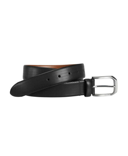 【送料無料】 ジョンストンアンドマーフィー メンズ ベルト アクセサリー Men's Micro Perf Belt Black 【送料無料】 ジョンストンアンドマーフィー メンズ ベルト アクセサリー Men's Micro Perf Belt Black