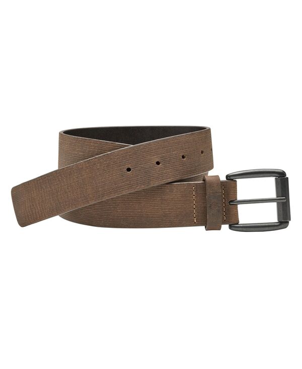 【送料無料】 ジョンストンアンドマーフィー メンズ ベルト アクセサリー Men's Scored Roller Buckle Belt Brown Oiled