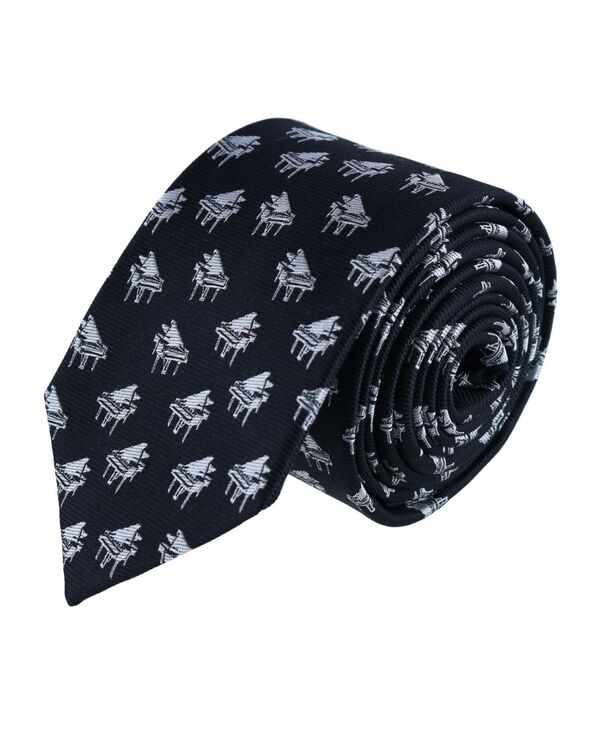 yz gt@K[ Y lN^C ANZT[ The Chopin Classical Piano Silk Necktie Black