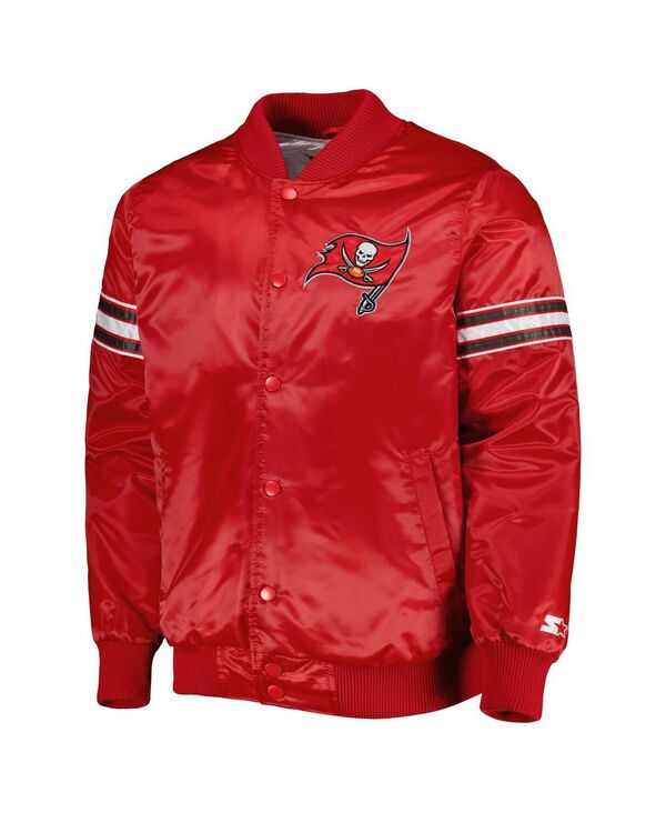 【送料無料】 スターター メンズ ジャケット・ブルゾン アウター Men's Red Tampa Bay Buccaneers The Pick and Roll Full-Snap Jacket Red