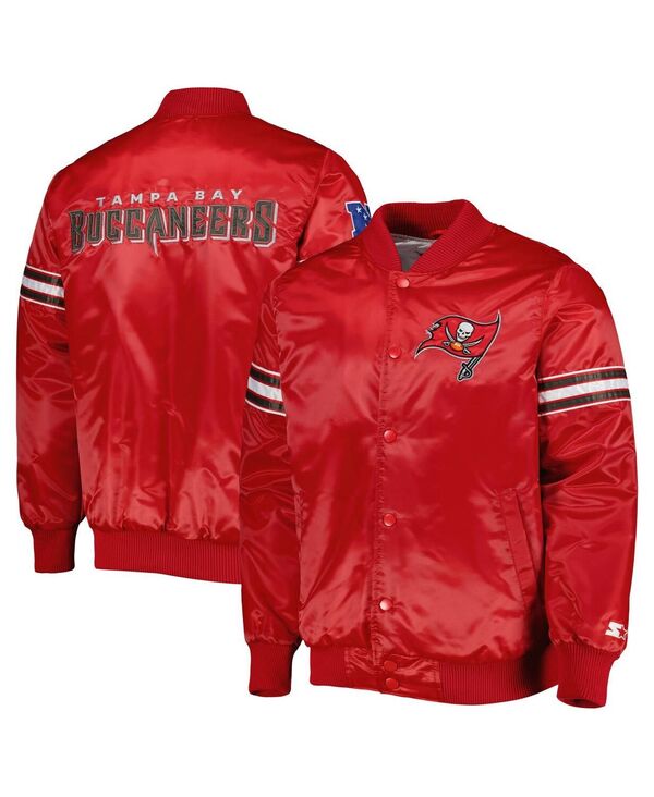 【送料無料】 スターター メンズ ジャケット・ブルゾン アウター Men's Red Tampa Bay Buccaneers The Pick and Roll Full-Snap Jacket Red