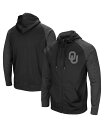 【送料無料】 コロシアム メンズ パーカー・スウェット アウター Men's Black Oklahoma Sooners Blackout 3.0 Tonal Raglan Full-Zip Hoodie Black