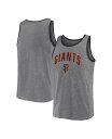 【送料無料】 ファナティクス メンズ タンクトップ トップス Men's Branded Heather Gray San Francisco Giants Primary Tank Top Heather Gray(4)