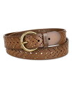 リーバイス 【送料無料】 リーバイス レディース ベルト アクセサリー Women's Studded Fully Adjustable Perforated Leather Belt Tan