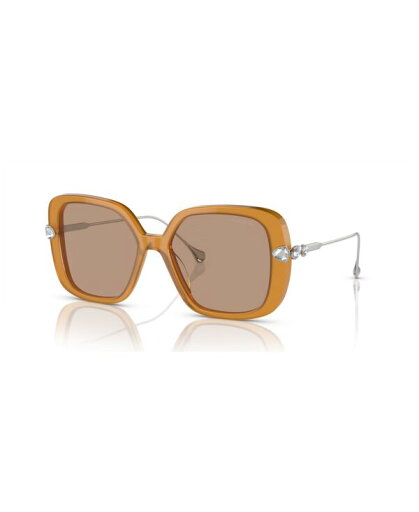【送料無料】 スワロフスキー レディース サングラス・アイウェア アクセサリー Women's Low Bridge Fit Sunglasses SK6011F Brown 【送料無料】 スワロフスキー レディース サングラス・アイウェア アクセサリー Women's Low Bridge Fit Sunglasses SK6011F Brown