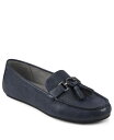 【送料無料】 エアロソールズ レディース スリッポン・ローファー シューズ Women's Deanna Driving Style Loafers Navy Faux Leather(4)