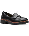 【送料無料】 クラークス レディース スリッポン ローファー シューズ Women 039 s Westlynn Bella Lug-Sole Comfort Loafers Black Leather