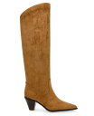 【送料無料】 アンクライン レディース ブーツ・レインブーツ シューズ Women's Ware Pointed Toe Tall Regular Calf Boot Dark Natural Microsuede(4)