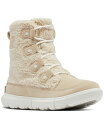 【送料無料】 ソレル レディース ブーツ・レインブーツ シューズ Women's Explorer Next Joan Cozy Lace-Up Boots Bleached Ceramic, Sea Salt